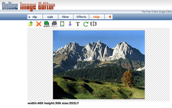 Online image editor