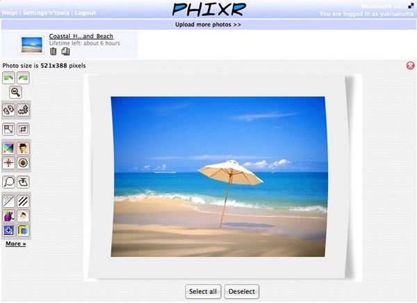 Online Photo Editing Software phixir