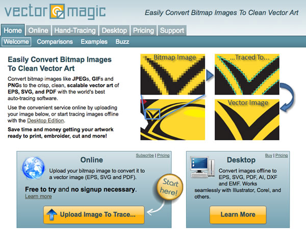 Online Photo Editing Software vectormagic