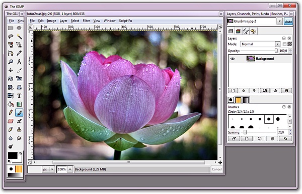 free photo editing software GIMPShop