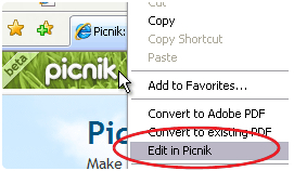 picnik download explorer